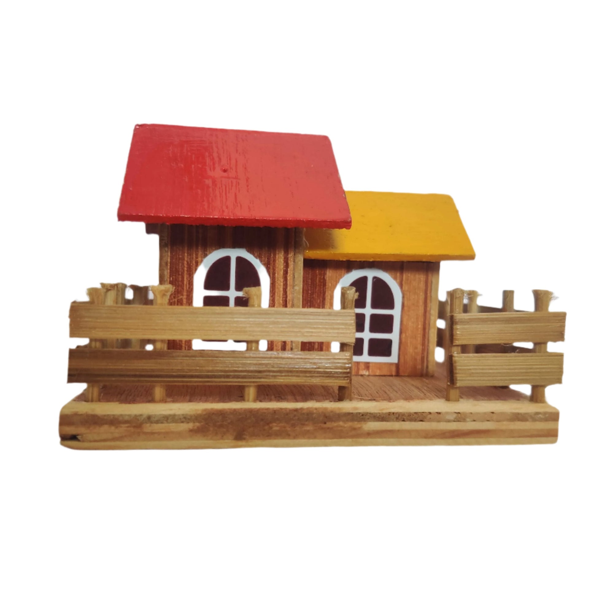 Wooden House Imaginative Play Décor Montessori - WeToyToy