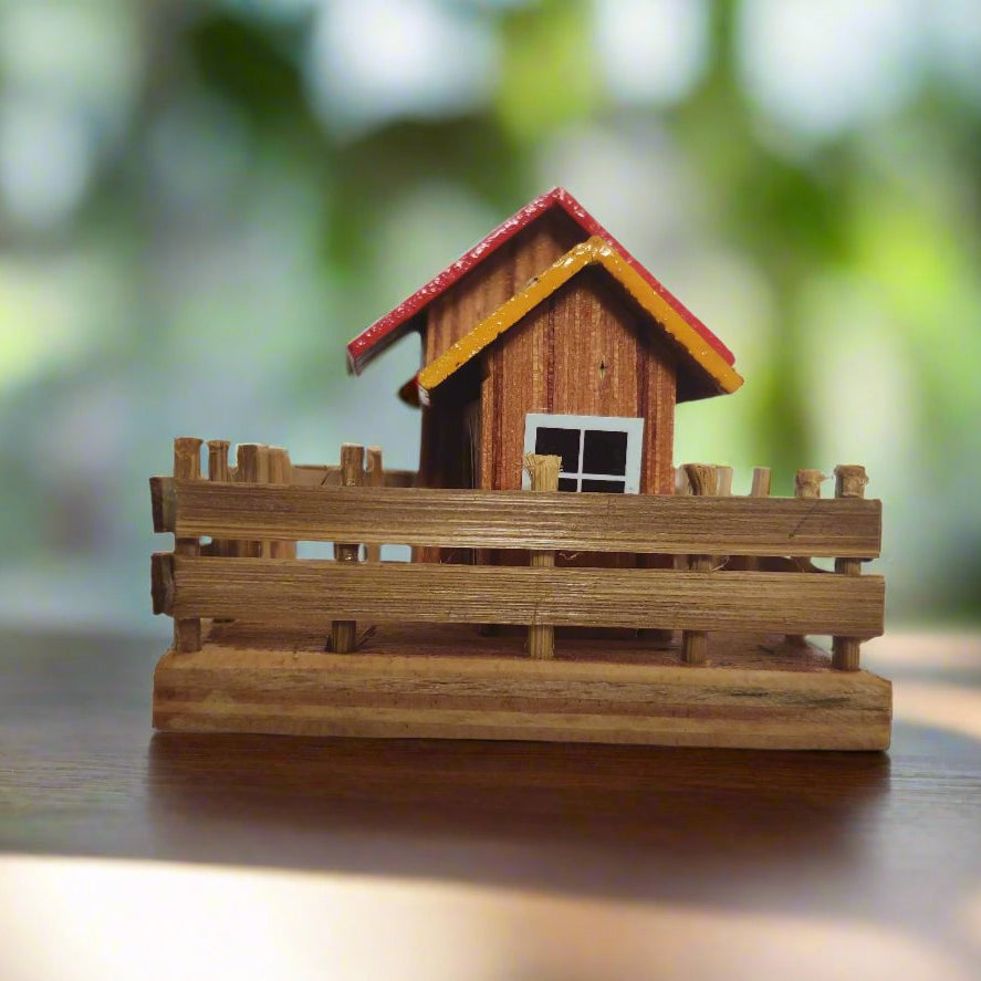 Wooden House Imaginative Play Décor Montessori - WeToyToy