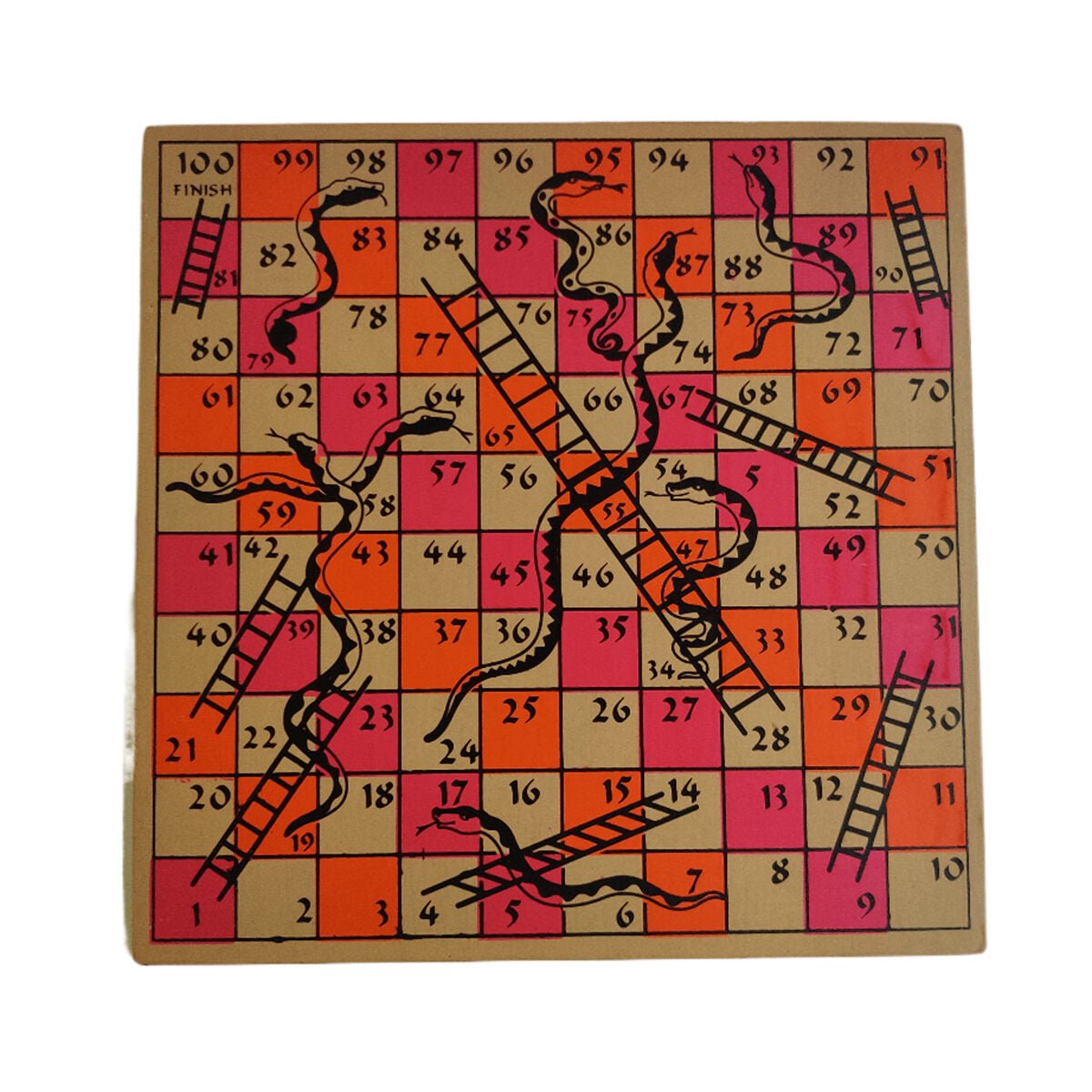 Wooden Snake and Ladder / Ludo Fun Traditional and Modern Board Game - WeToyToy