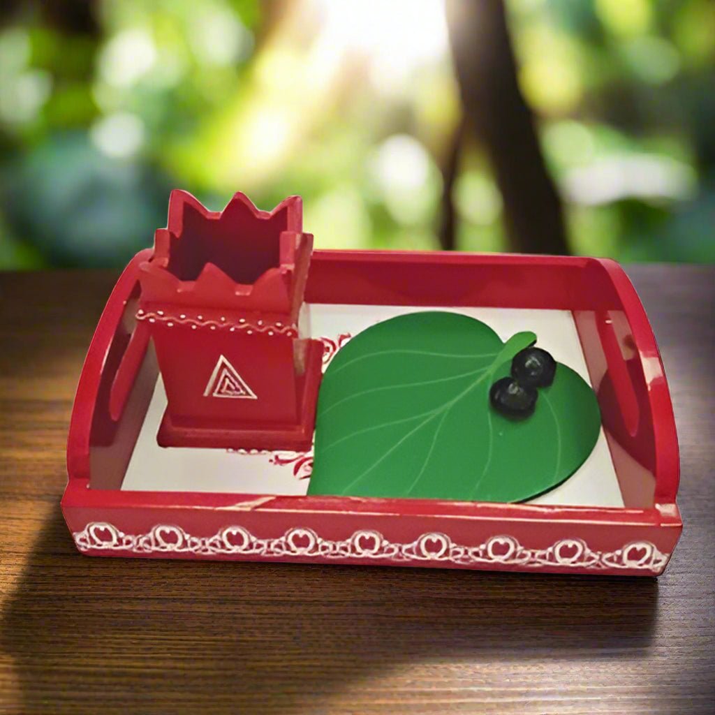 Wooden Traditional Sankranti Combo - WeToyToy Combo with Tray