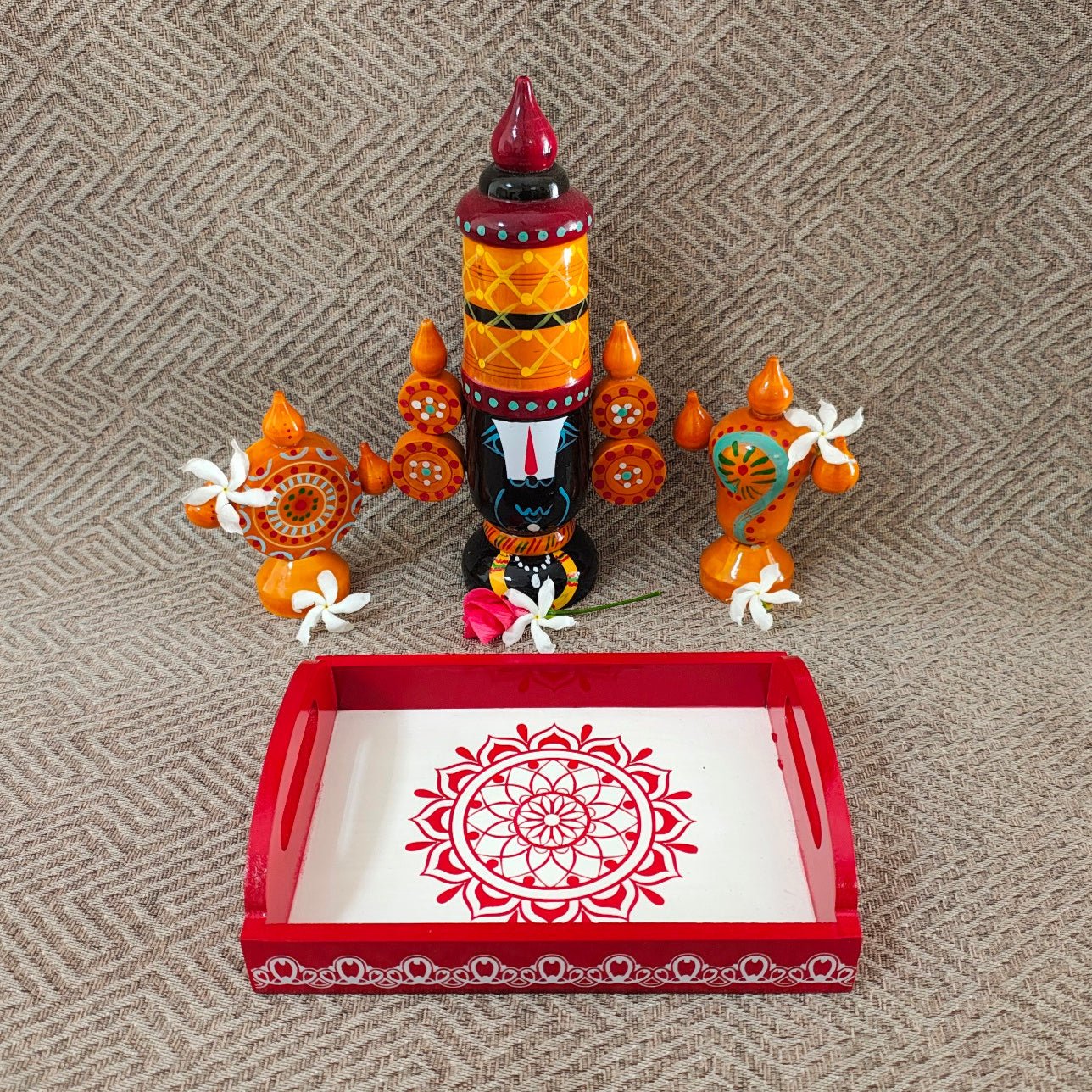 Wooden Traditional Sankranti Combo - WeToyToy Combo with Tray