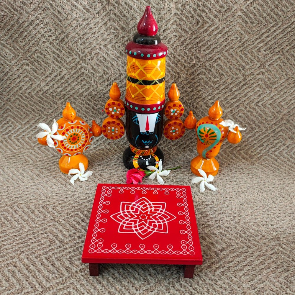 Wooden Traditional Sankranti Combo - WeToyToy Combo with Tray